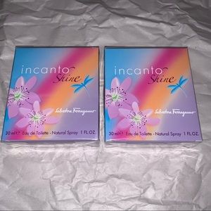 2 x Salvatore Ferragamo incanto shine 1oz